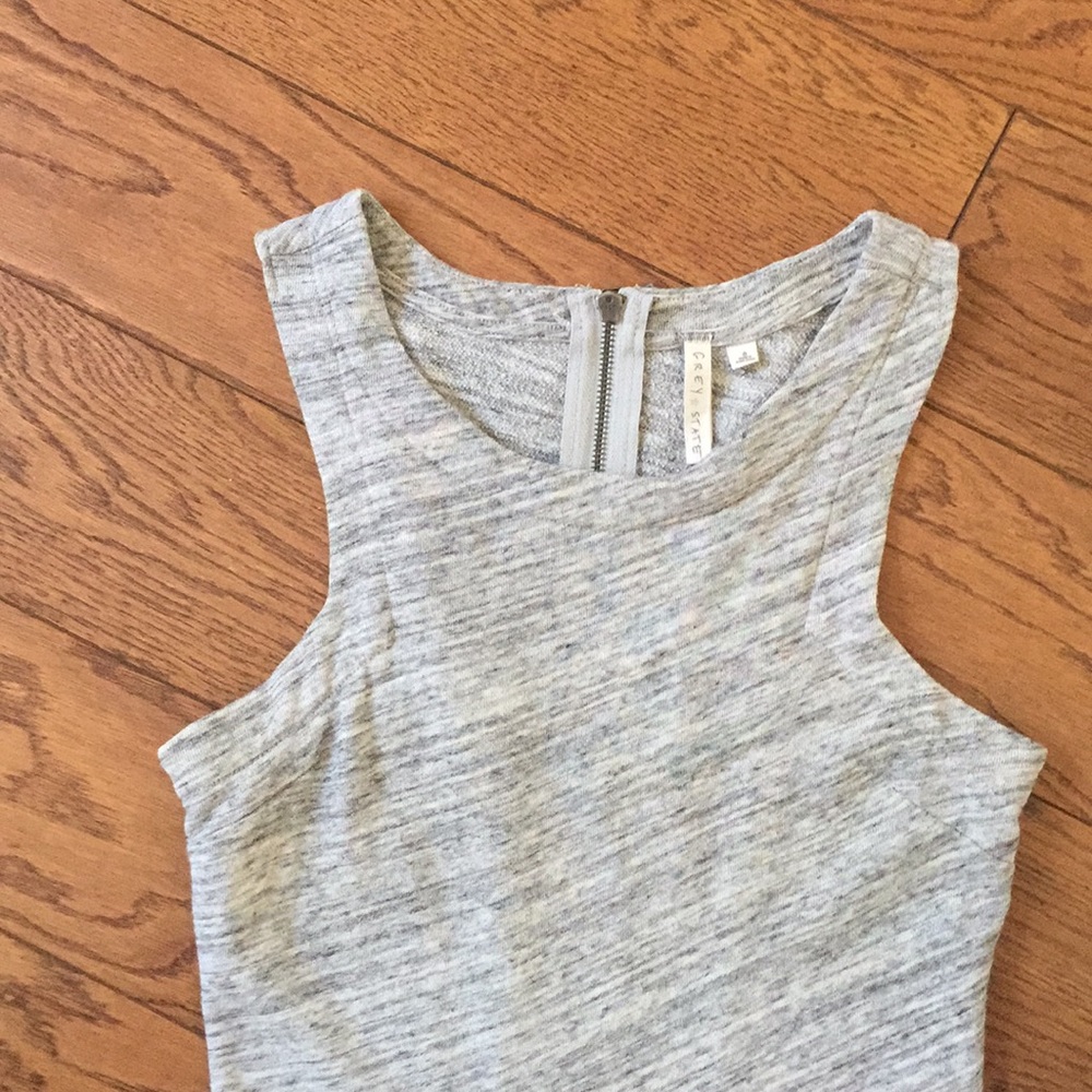 Grey State cotton knit casual dress - Picture 3 of 5